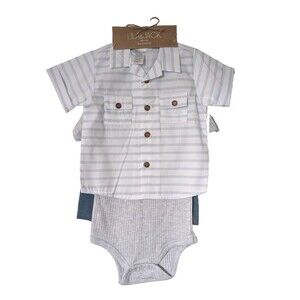 Lila & Jack Baby boy apparel set 18-24 Months - Shirt, Body and Short